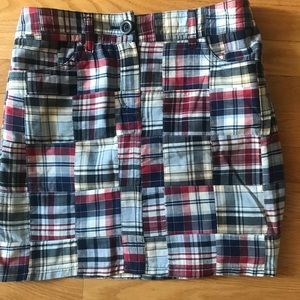 Ann Taylor Loft plaid mini skirt